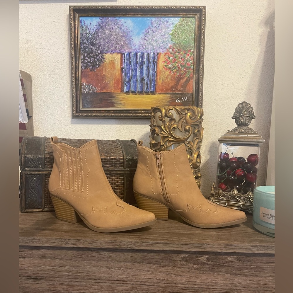 Indigo RD Suede Tan Boots